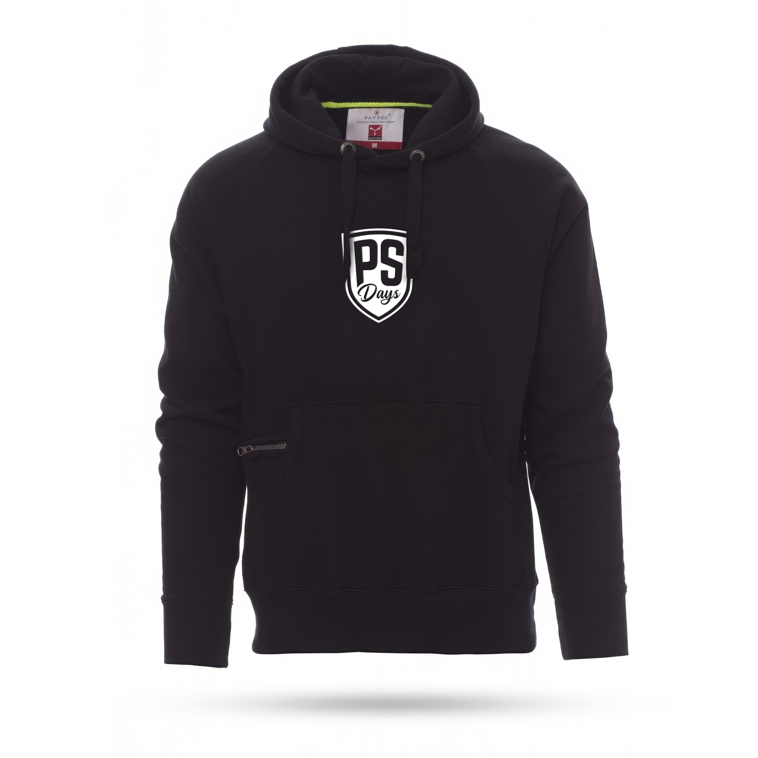 Herren Pocket Hoody - Schwarz